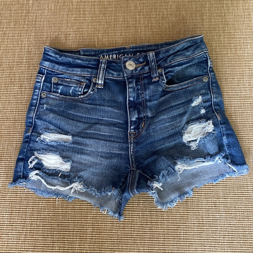 AE Distressed Jean Shorts